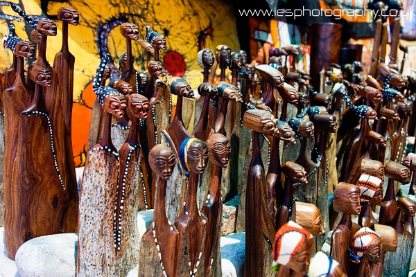 african_figures_wm.jpg - African Art in one of the many stalls found in South Africa